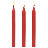 Fire Sticks Fetish Drip Candles Set of 3 - Red
